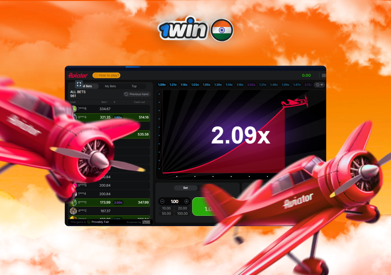 1win Aviator game in India